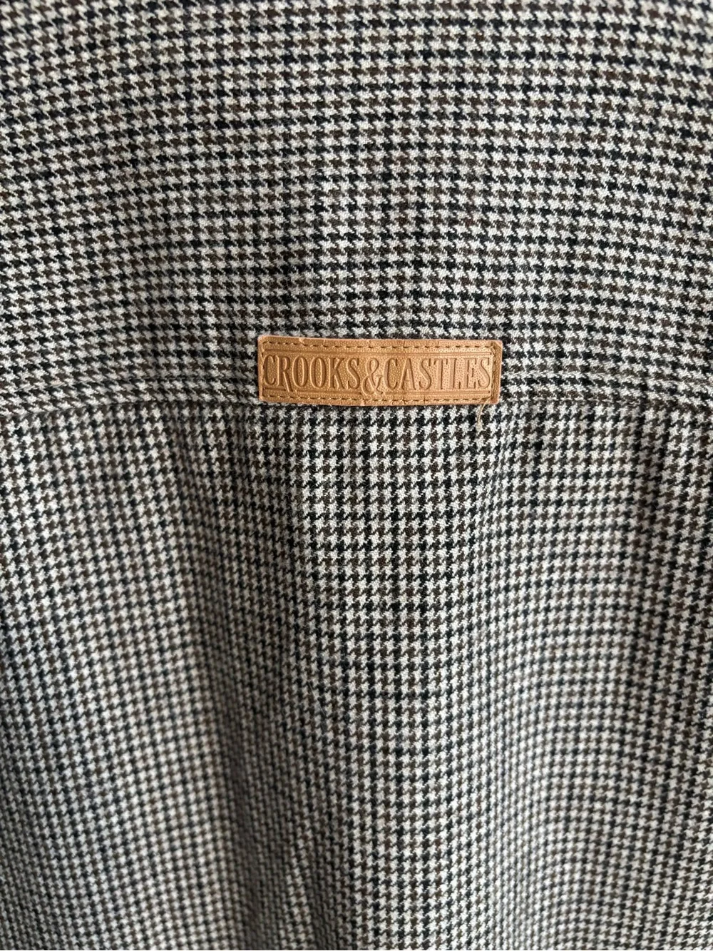 Crooks & Castles Wool Blend Overshirt Shirt Jacket Houndstooth 2XL